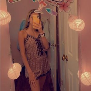 american eagle floral romper